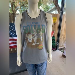 Vintage 00s Space Jam Tune squad Looney Tunes Basketball Jersey Size XL